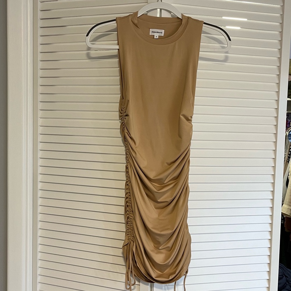 Superdown ruched dress